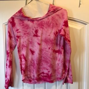 Justice long sleeve hooded T-shirt sz 10